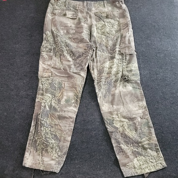 Cabelas Outdoor Gear Cargo Pants 40 Regular Brush Camo Hunting Cotton Blend - Picture 11 of 12